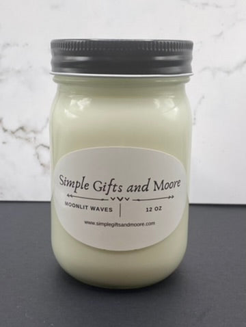 Moonlit Waves Candle