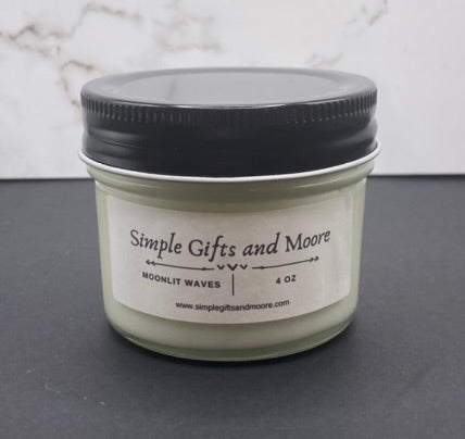 Moonlit Waves Candle